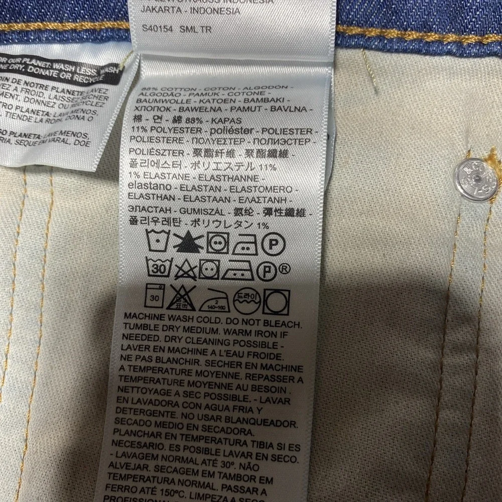 Levis 541 Jeans Mens Tag‎ 44x32 Actual 45x31 Blue Athletic Chore Whiskering